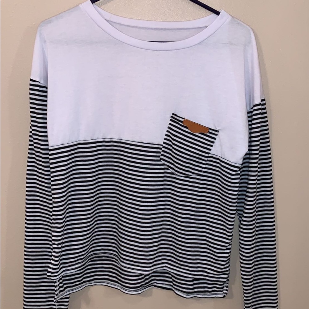 Long sleeve stripped shirt